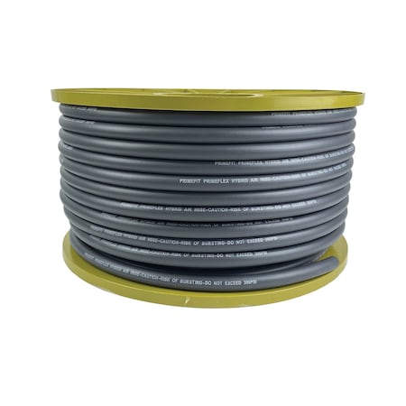 Primefit 3/8-in. Primeflex Hybrid Hose250 Ft Bulk Reel - 300PSI - Grey HYP382502-G-B